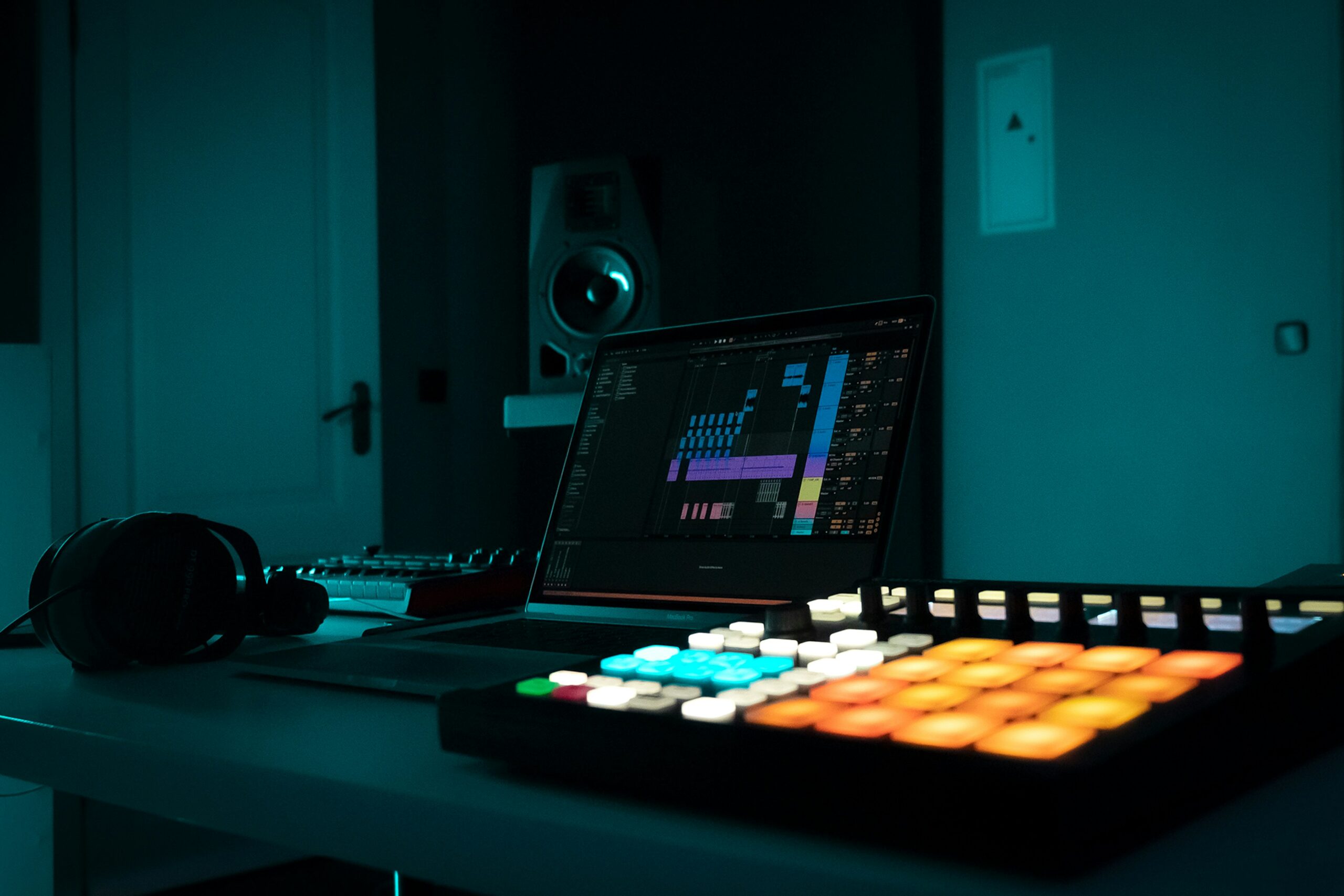 Music producer beat making workstation